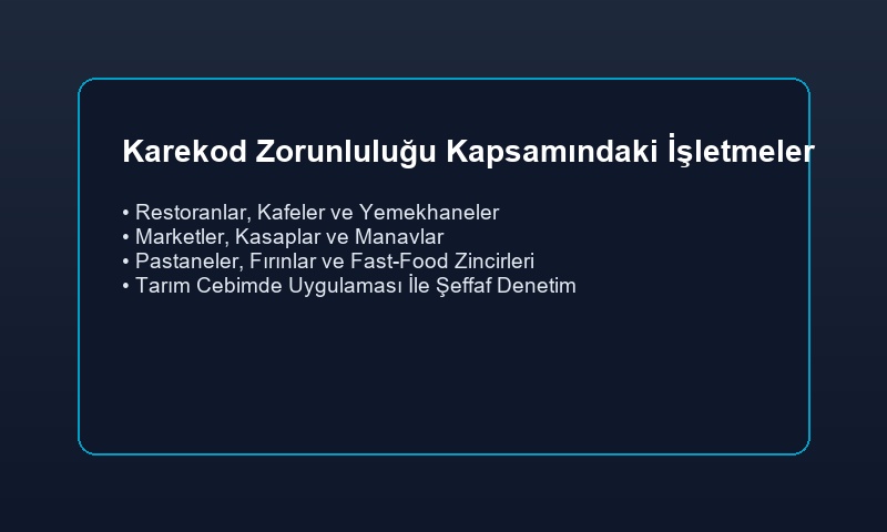 Gıda İşletmelerinde Karekod Zorunluluğu Rehberi: Denetim Uyum ve appKOBI QR Çözümleri